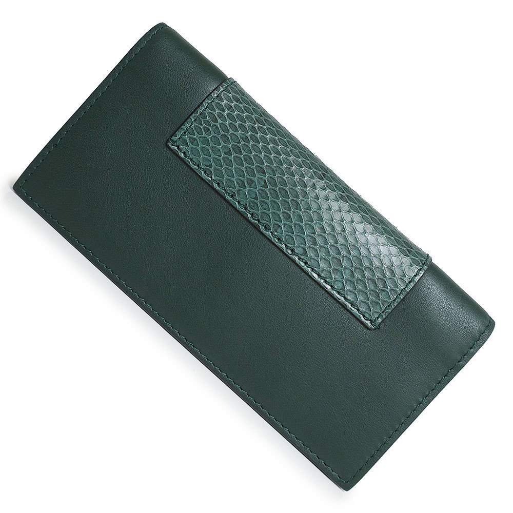 Gucci Wallet Exotic Leather Bill Python Long Fold… - image 7